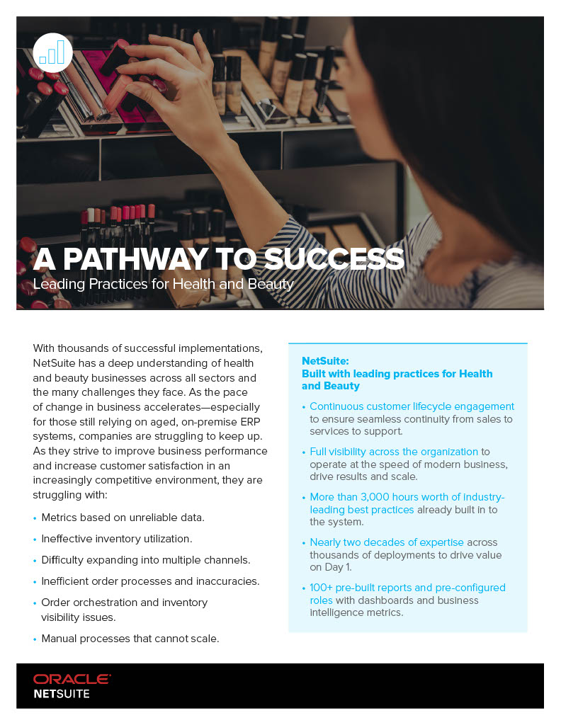 A PATHWAY TO SUCCESS Leading Practices for Health and Beauty