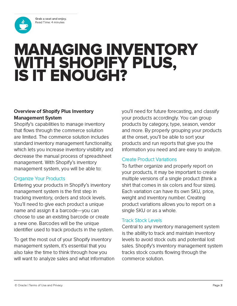MANAGING INVENTORY WITH SHOPIFY PLUS is it enough?