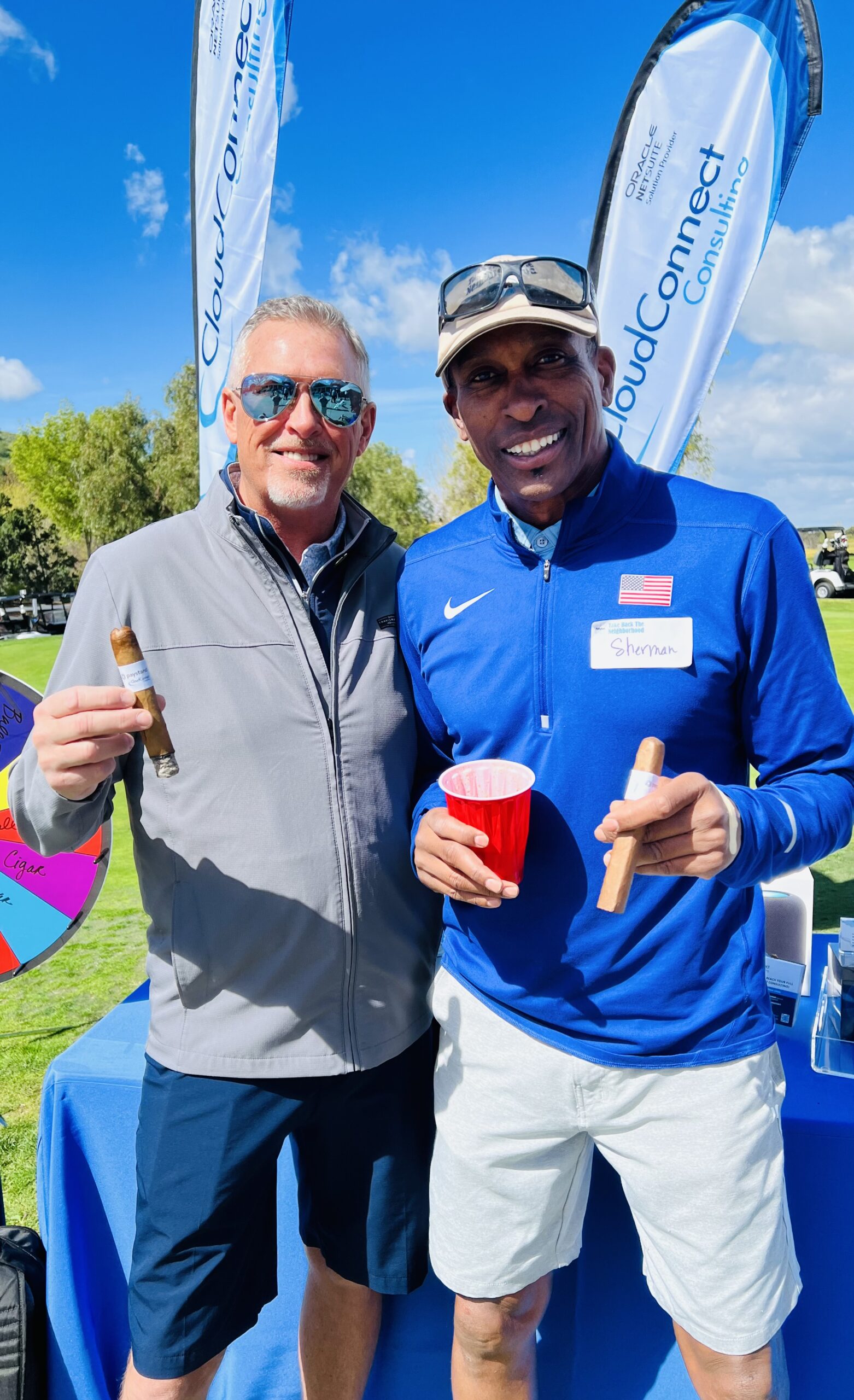 Terry Gren VP Paystand, Sherman Cocroft NFL Kansas City Chiefs Take Back the Neighborhood Charity Golf Tournament Strawberry Farms Irvine, CA