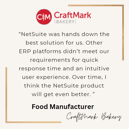CraftMark NetSuite Testimonial